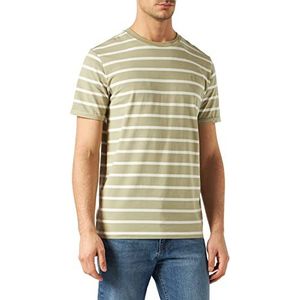 JACK & JONES Jprblalogo Spring Tee Ss Stripe T-shirt voor heren, Tea Fit, XXL