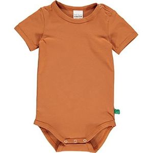 Fred's World by Green Cotton Unisex Baby Alfa S/S Body and Peuter Sleepers, wood, 56 cm