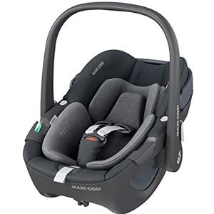 Maxi-Cosi Pebble 360 i-Size baby autostoel, 360° draaibare autostoel pasgeborenen, 0-15 maanden (40-83 cm), Met één hand draaibaar, ClimaFlow, Easy-in harnas, G-CELL-technologie, Essential Graphite