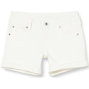 Pepe Jeans Foxtail Shorts voor meisjes, Wit