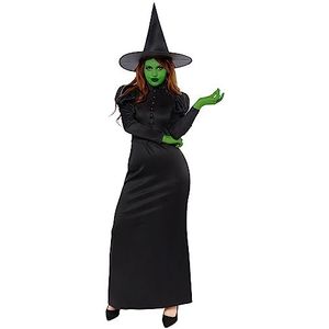 amscan 9917844 - Dames Wicked Witch Halloween Volwassen Fancy Dress Kostuum Gothic Sprookje Spooky