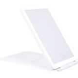 Flamingueo Make-upspiegel met Verlichting LED - 3 Modi - Instelbare Intensiteit - Touch Control - Oplaadbaar - Vanity Mirror - Reisspiegel - WIt - 13,5x1,5x19,5cm