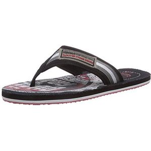 s.Oliver 17213 Flip Flop Sandles voor heren, Zwart Schwarz Zwart kam 098, 42 EU