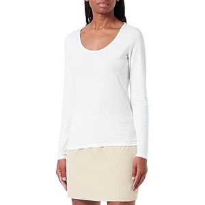 s.Oliver T-shirt voor dames met lange mouwen, wit 34, wit, 34