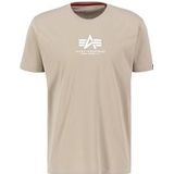 Alpha Industries Shirt - Korte Mouwen - Vintage Sand - Ronde Hals