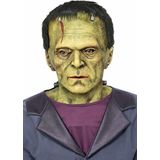 Smiffys 51659 Universeel Monsters Frankenstein Latex Mask, Heren, Groen, One Size