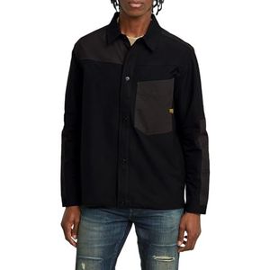G-STAR Heren One Pkt Relaxed Pm Ls Shirt, Zwart (Dk Black D26156-d908-6484), L