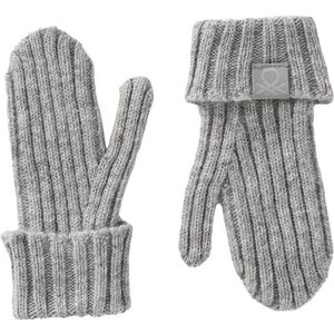 United Colors of Benetton Gebreide handschoenen 126WGG008 wanten, grijs, XX kinderen, Grijs, XX