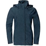 VAUDE Rosemoor Jacket II, regenjas voor dames, waterdicht en ademend, functionele 2-laags outdoorjas, waterkolom 10.000 mm, overgangsjas of fietsjas