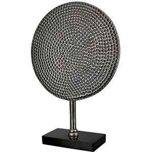Sculptuur - Round - Beeldje - Zilverkleur - Aluminium