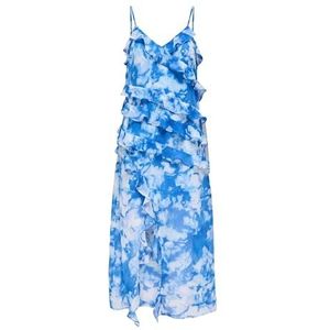 Onlsine Life Strap Frill Long Dress WVN, Blissful Blue, M