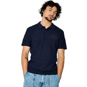 Kaporal, Poloshirt voor heren, regular fit, korte mouwen, polokraag, model Remon, kleur marineblauw, maat S, Marine., S