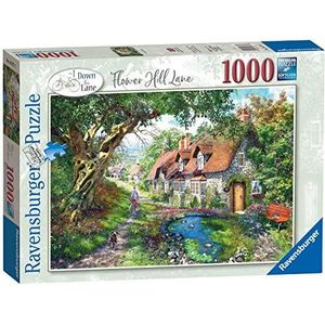Ravensburger puzzel Flower Hill Lane - Legpuzzel - 1000 stukjes