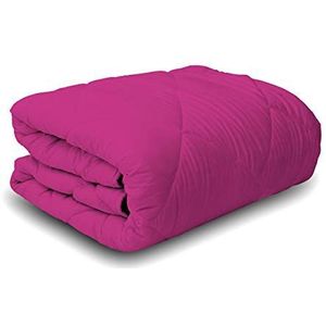 Italian Bed Linen Winterdekbed elegant, paars, fuchsia, dubbel, 100% microvezel, Lil/Fuchsia, 260 x 260 cm