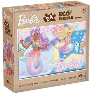 Lisciani - Puzzel BARBIE - 24-delige dubbelzijdige puzzel voor kinderen vanaf 3 jaar - Terug naar kleur - Formaat 25x35 cm - 100% recyclebaar - Educatief en creatief spel - Verjaardagscadeau idee