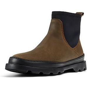 Camper Brutus K400698 Chelsea Boot voor dames, Bruin Zwart 1, 35 EU