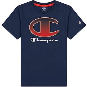 Champion T-shirt met korte mouwen merk model T-shirt met korte mouwen ronde hals T-shirt B marineblauw