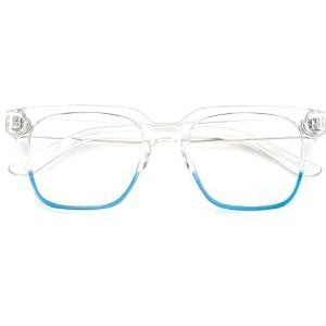 Foreyever Reading Glasses, transparant blauw, 52 mm, uniseks, transparant lichtblauw, 52mm