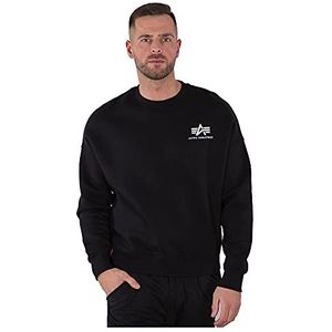 ALPHA INDUSTRIES Heren Sweater Basic OS ML Black, zwart, L