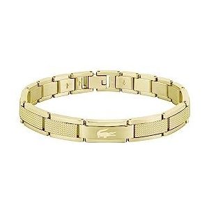 Lacoste - STENCIL Collection - Link-armband - Geelgoud - Roestvrij staal