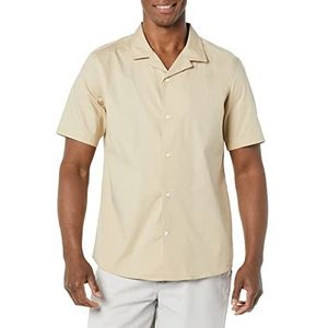 Amazon Essentials Heren standaard fit vakantie shirt, kaki bruin, S