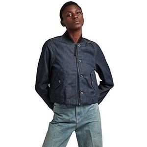 G-STAR RAW Bomberjack met trekkoord voor dames, Blauw (Raw Denim C970-001), XXS