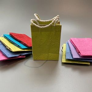 VIE Geassorteerde gekleurde moerbei papieren geschenkzak, enkel, 10x7cm