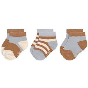 LÄSSIG Unisex kinder- en babysokken sokken sokken, Lichtblauw - karamel, 23/26 EU