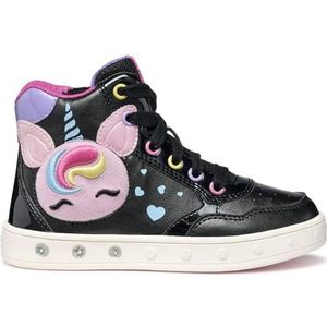 Geox - Skylin D - Sneakers - Wit - Met Lichten