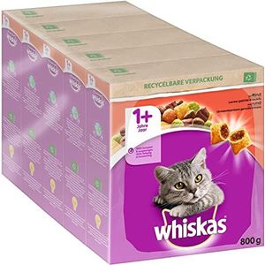 Whiskas 1+ Kattenbrokken - Rund - doos 5 x 800g