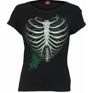 Spiral Heart Ribs (glow in the dark) T-shirt zwart L