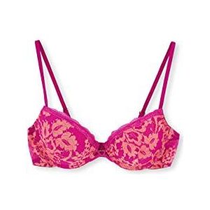Dagi Dames Lace Detailled Full Cup Underwire Bra, roze, 80B