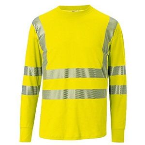 Kübler 50458227-34-L shirt met lange mouwen reflectiq PSA 2 maat L in warm geel Size XL Waarschuwing geel