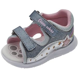 Chicco Sandalen met dubbele klittenbandsluiting, meisjes, 18 EU, Blauw, 18 EU