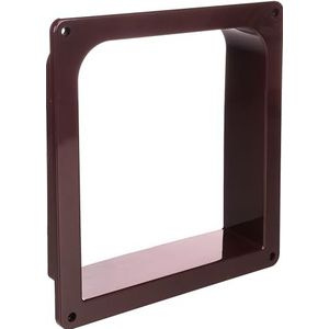 Flamingo Vego bruin kattenachterwand, 23,5 x 25 x 5 cm, reserveonderdeel voor Vego kattenklep deur