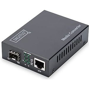 Digitus DN-82130 netwerk media converter 1000 Mbit/s Zwart