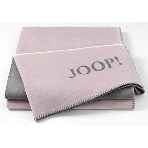 Joop! Uni Doubleface woondeken, roze-grafiet, 150 x 200 cm