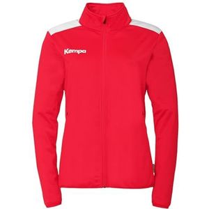 uhlsport Kempa Emotion 27 Poly-jack voor dames, sportjack, trainingsjack, uitgaan-jas voor dames en meisjes, zonder capuchon met zakken met ritssluiting