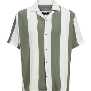 JCOJEFF AOP Resort Shirt SS Relax, Agave Green/Stripes: streep, XL