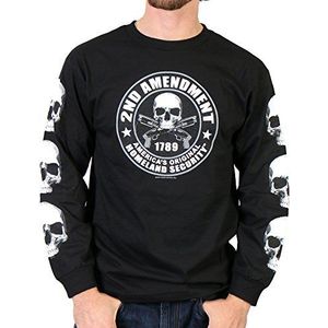 Hot Leathers Heren 2e Amendement Shirt met lange mouwen