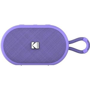 KODAK Draagbare draadloze luidspreker PWS-2284 – waterdicht IPX7, Bluetooth, 6 W RMS, TWS stereo, batterij 1500 mAh, batterijduur 10-12 uur, handsfree-functie, siliconen riem, type-C-kabel inbegrepen
