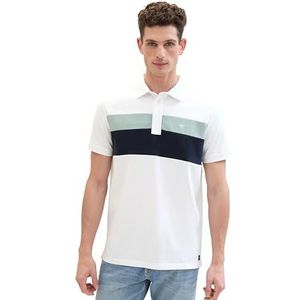 TOM TAILOR Poloshirt voor heren, 20000 - wit, XL
