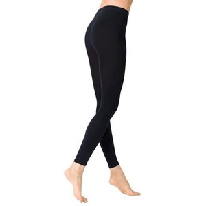 KUNERT Dameslegging Sensual Cotton zachte tailleband 130 denier, Marine 0360, 44-46