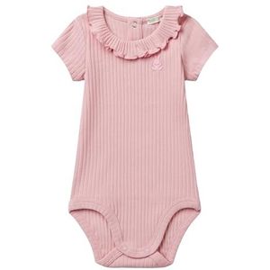 United Colors of Benetton Babyrompertje voor jongens en meisjes, Roze, 12 Maanden