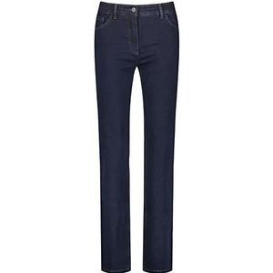EDITION dames broek lange jeans, donkerblauw (dark blue denim), 36