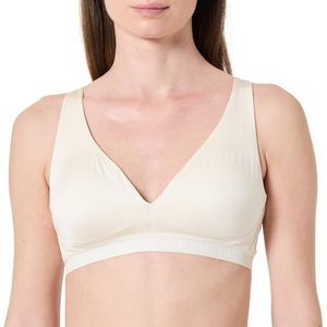 EMPORIO ARMANI Woman's Iconic Microfiber Verwijderbare Pads Bralette Wit XL, Wit, XL