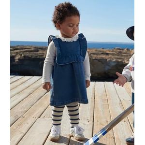 Petit Bateau - Mouwloze Jurk - Blauw - Katoen