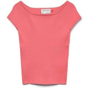 Vero moda aware Vmpoppy Ss Off Shoulder Top VMA Noos, Tea Rose, M