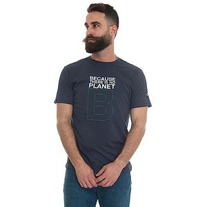 ECOALF Greatalf B T-shirt voor heren, korte mouwen, katoen, gerecyclede stof, T-shirt met korte mouwen voor heren, katoenen T-shirt, comfortabel en licht, maat XL, marineblauw, Donkerblauw, XL