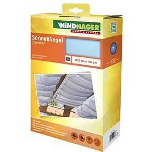 Windhager Zonnezeil voor kabelspantechniek, serre en terrassen schaduw, kabelspanluifel, 420 x 140 cm, 10883